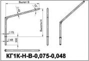 кронштейны для гранёных опор кг1к-1,5-1,5-0,075-0,048